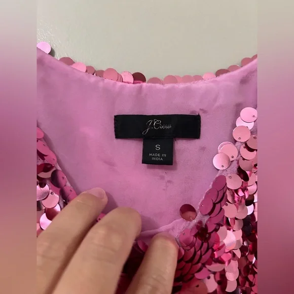 J. Crew Pink Sequin Tank - Picture 4 of 4